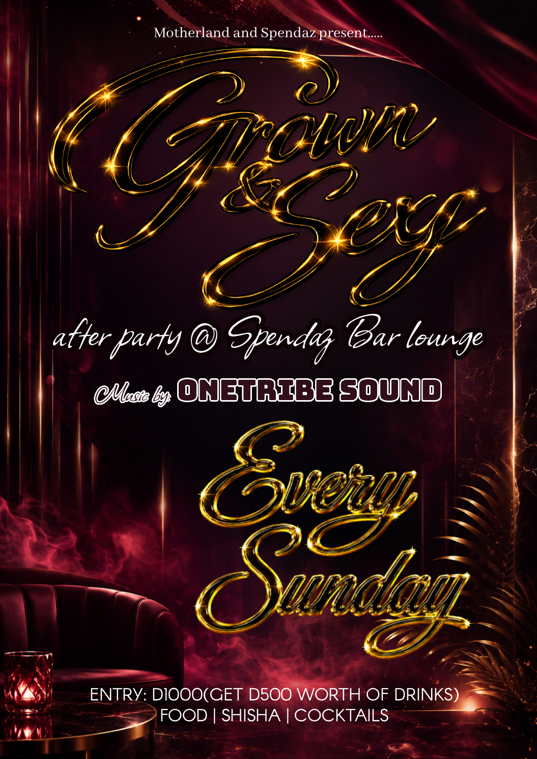Grow & Sexy Sundays flyer